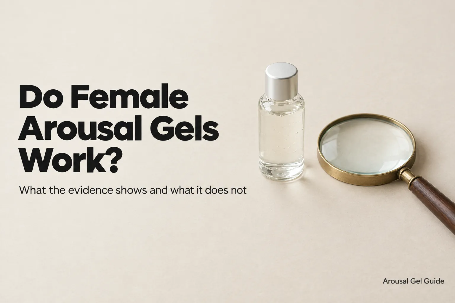 Do Female Arousal Gels Work? What the Evidence Shows and What It Does Not